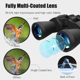 1 x RAW Customer Returns BRIGENIUS 10x50, HD Binoculars Adults, Compact with Night Vision, Waterproof FMC Lens for Bird Watching Hiking Hunting Sightseeing - RRP €55.66