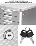 1 x RAW Customer Returns QWORK A4 drawer, 5 compartments, drawer unit with lock, aluminum alloy, silver - RRP €72.32