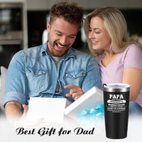 4 x Brand New Livole Dad-to-be Gift Ideas, You re Going to Be a Dad Mug, Pregnancy Announcement, Funny Gifts for Dads-to-be, Dad-to-be, 20Oz Stainless Steel Wine Mug, 600ml Double-Walled Coffee Mug - RRP €68.56