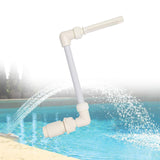 1 x RAW Customer Returns Swimming Pool Waterfall Fountain Pool Sprayer PVC Adjustable Water Spray Pools Spa Decorations Swimming Pool Accessories Floating Waterfall Fountain Water Pool Decoration White - RRP €20.16