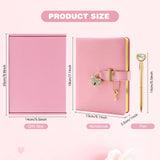 1 x RAW Customer Returns Topzora Diary with Lock for Girls, Diary for Adults, Notebook B5 with Heart-Shaped Lock Diary with Key for Girls Children Birthday Gift Pink  - RRP €19.84