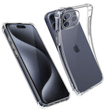 1 x RAW Customer Returns AUKASE Protective Case for iPhone 15 Pro 6.1 inch , Compatible with iPhone 15 Pro Case, Mobile Phone Case Made of Transparent Silicone, TPU, Soft Bumper with Reinforced Corners , Shockproof - RRP €21.6