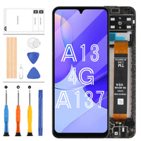 1 x RAW Customer Returns LCD Screen for Samsung Galaxy A13 SM-A137 Screen Replacement for SM-A137F SM-A137F DSN LCD Display Touch Screen Digitizer Assembly Black with Frame Not fit for A13 5G  - RRP €29.5