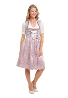 1 x RAW Customer Returns Alpenm rchen Midi Dirndl from Exclusive Collection including lace apron, old pink, 38 - RRP €102.9