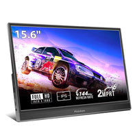 1 x RAW Customer Returns Portable Monitor, 15.6 inch Monitor 144Hz FHD 1920 1080P IPS Gaming Monitor, HDR Screen with HDMI Type-C USB-C, External Monitor for Laptop PC Mac Phone PS4 Xbox - RRP €99.99