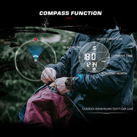 1 x RAW Customer Returns NORTH EDGE Men s Watches Military Watches for Men Carbon Fiber Waterproof Wristwatches for Men Date Display Nylon Army Tactical Sport Minimalist Watches Black Band  - RRP €49.42