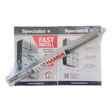 1 x RAW Customer Returns Specialist 2 pieces FAST INSTALL plaster magnet and HAMER plug driver for the installation of metal frames in drywall I Tool set for attaching the CD carrier profile to ceilings and walls - RRP €119.99