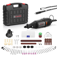 1 x RAW Customer Returns 130W multi-function tool, GOXAWEE rotary tool with 140-piece accessory set, 8000-30000RPM engraving pen for cutting, drilling, engraving, polishing, craft projects DIY creations  - RRP €36.99