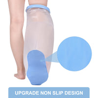 1 x RAW Customer Returns Fasola Shower Protection Leg Non-Slip, Bandage Protection Waterproof Adults For Thigh, Leg, Knee, Foot, Cast Protection Waterproof Leg Keep Wounds and Bandages Dry While Bathing - RRP €23.11