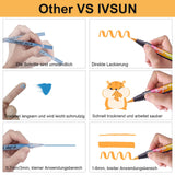 2 x RAW Customer Returns IVSUN 18 Color Acrylic Pens for Stones Waterproof, Brush Tip 1-6mm , Stones for Painting Permanent Marker Pen for Easter Eggs, Wood, Stones, Glass, Ceramics, Canvas Various Surfaces - RRP €23.3