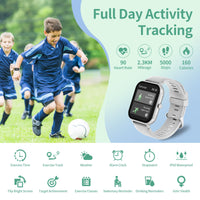 1 x RAW Customer Returns JUBUNRER Smartwatch Kids Boys Girls Children s Watch Heart Rate Sleep Pedometer Alarm Clock Sport Game IP68 Waterproof Fitness Tracker Fitness Watch Children Watch Smart Watch Kids for Teenager Gifts - RRP €38.3