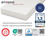 1 x RAW Customer Returns Allsana allergy sufferer mattress cover 180x200x20 cm Allergy bedding Anti mite encasing Mite protection for house dust allergy sufferers Allergy-proof intermediate cover for the mattress T V tested - RRP €55.36