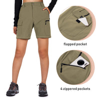 1 x RAW Customer Returns Cycorld women s hiking pants zip-off trekking pants, breathable hiking pants women s quick stretch trekking pants removable zip off outdoor pants summer hiking pants functional pants khaki, S  - RRP €49.99