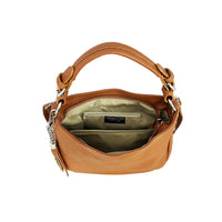 1 x RAW Customer Returns Cheval Firenze Annalisa Shoulder Bag, Genuine Leather Made in Italy BEIGE  - RRP €60.49