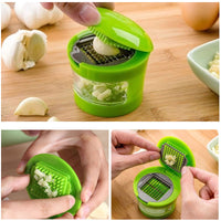 1 x RAW Customer Returns Home Kitchen Garlic Press Mini Portable Garlic Chopper Crusher Made of Food Grade Stainless Steel Easy to Clean Garlic Cutting for Cutting Vegetable Fruit Ginger in the Kitchen - RRP €10.69