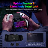 1 x RAW Customer Returns MoKo Keyboard with RGB Backlight for PS5 Dualsense Edge Controller, Wireless Mini Gamepad Chatpad with Improved Integrated Speaker 3.5mm Audio Jack for Playstation Edge Controller Accessories - RRP €35.05