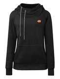 1 x RAW Customer Returns Cassiecy Hoodie Women s Winter Long Sleeve Stand-Up Collar Hoodie Warm Casual Pullover Hoody with Hood Black, L - RRP €28.22