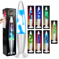 1 x RAW Customer Returns FBSPORT Lava Lamp Lava Lamps 7 Color Changing Lamp LED Night Light Bedside Lamp Relaxing Home Decor Living Room Office Lamp for Adults Teens Children - RRP €35.4