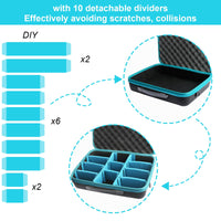 1 x RAW Customer Returns QUPERR DIY Blue Makpac Battery Box - Efficient Storage Solution for Makita Tools Makita Battery Makita Adapter Case Only  - RRP €36.0