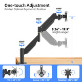 1 x RAW Customer Returns suptek ultra-wide monitor mount for 32-43 inch monitors or TVs, gas spring monitor arm load capacity 5-13 kg, tilt, swivel, rotation, height adjustable monitor arm VESA 75 100 mm MD71M - RRP €69.99