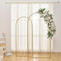 1 x RAW Customer Returns VINCIGANT Metal Wedding Arch Background Stand 2 Pieces Gold Wedding Arch Frame Set for Birthday Party Ceremony Balloon Arch Decoration - RRP €73.61