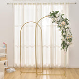 1 x RAW Customer Returns VINCIGANT Metal Wedding Arch Background Stand 2 Pieces Gold Wedding Arch Frame Set for Birthday Party Ceremony Balloon Arch Decoration - RRP €70.8