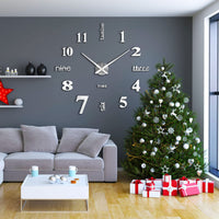 1 x RAW Customer Returns SOLEDI DIY Wall Clock Adhesive Wall Clock Easy to Install Modern Silent Wall Clock Used to Decorate Empty Wall at Home - RRP €19.98