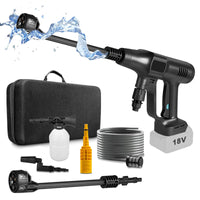 1 x RAW Customer Returns JAOGAUS Cordless High Pressure Cleaner, 200Bar Mobile High Pressure Cleaner for Makita 18V Battery, Electric High Pressure Car Wash Gun with 6-in-1 Multifunctional Nozzle, 3 Cleaning Levels, 5 m Hose No Battery  - RRP €76.63