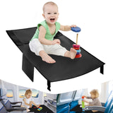 2 x RAW Customer Returns DQZSY airplane seat extension for children, 79 x 44 cm airplane footrest, seat extension for children, airplane foot hammock travel footrest, for short-haul flights black  - RRP €40.32