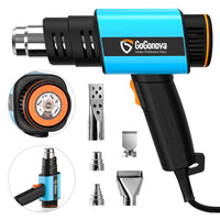 1 x RAW Customer Returns 2000W Hot Air Gun, GoGonova 50 -650 Hot Air Gun, Hot Air Blower with 5 Nozzles, 7 Mode, 2 Airflow Settings, Ideal for Paint Removal, Soldering, Shrinking - RRP €24.19