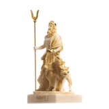 1 x RAW Customer Returns BeautifulGreekStatues Pluto Hades Lord of the Underworld Greek Statue Dead Figure Museum Gold 14 cm - RRP €39.06