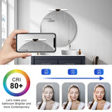 1 x RAW Customer Returns DILUMEN LED mirror lamp bathroom, 28CM 5W 500LM bathroom light cold white 6000k, mirror light bathroom cabinet 230V, black bathroom mirror lighting lamp IP44 waterproof LED make-up light. - RRP €20.16