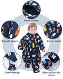 1 x RAW Customer Returns Lobmouse Baby Snowsuits Winter Romper Bodysuit with Hood Infant Jumpsuit Girl Boys Footies with Gloves Thick Newborn Onesies Long Sleeve for 18-24 Months - RRP €52.99