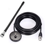 1 x RAW Customer Returns BINGFU CB Antenna 27MHz CB Radio Antenna BNC PL259 Soft Whip Magnetic Base Antenna Compatible with Cobra Midland Uniden Maxon President Portable Handheld CB Radio Cellular Scanner - RRP €29.99