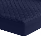 1 x RAW Customer Returns Utopia Bedding Quilted Mattress Protector 180 x 200 cm, Fitted Mattress Topper, Deep Pocket Mattress Cover Stretches up to 38 cm Navy Blue  - RRP €19.06