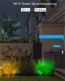 1 x RAW Customer Returns Ligency Smart Outdoor Landscape Lights, IP65 Waterproof Outdoor Spotlight with Timer, Color Changing RGBW LED Spotlight, Wired Path Lighting for Yard, Garden, Pathway, Lawn - RRP €59.99