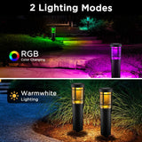 1 x RAW Customer Returns Ainostone Solar Lamps 4 Pack Solar Lights RGBW Color Changing Garden Lights 900mAh Solar Lamps Warm White IP65 Winterproof Garden Lamps Auto On Off for Outdoor Garden Patio Lawn Path New Year Decoration - RRP €36.29