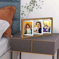 1 x RAW Customer Returns ZEEYUAN picture frame 10x15 rotating photo frame collage 6 photos to display for family, wedding, girls, boys, friends - RRP €24.99