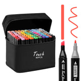 1 x RAW Customer Returns Graffiti Pens, 40 Colors Permanent Marker Set, Twin Tip Markers for Creative Beginners Students Hobby Artists Manga Coloring Scrapbooking Stamp Art - RRP €17.72