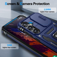 1 x RAW Customer Returns Bestcellcase Protective Case for Samsung Galaxy S23 FE 5G Case with Slide Camera Cover, Protective Case Samsung S23 FE 1 x Screen Protector 9H Protective Case Shockproof Scratch-Resistant S23 FE5G Military Quality, - RRP €21.6