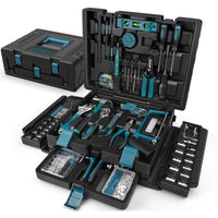 1 x RAW Customer Returns Sundpey Tool Case Filled 379 pcs - General Tool Set for Home Car Repair Tool Box Storage Case with Drawer General Household Tool Set - RRP €99.99