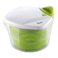 1 x RAW Customer Returns Twinzee salad spinner 5L - BPA FREE - Innovative design with drain strainer and salad bowl - Stop function - Non-slip - Effective and easy spinning - RRP €29.75