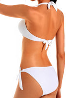 1 x RAW Customer Returns EONAR Women s Bikini Set Swimwear Neck Straps Push-up Bikini Top Adjustable Side Ties Two-Piece Women Swimwear Two-Piece Swimsuit XXL, White  - RRP €31.0