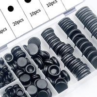 10 x Brand New KOOKZ Rubber Cable Grommet, 170pcs 7 Sizes Black Rubber Cable Grommet, Rubber Caps, Rubber Cable Grommet for Protecting Wires, Plugs and Cables, Machine - RRP €216.0