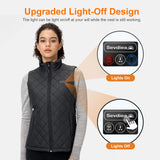 1 x RAW Customer Returns Sevdiea women s heating vest with power bank 16000mah 7.4v, lightweight quilted heated vest for women, electric heat vest for women, for skiing, motorcycling, outdoor activities XXL - RRP €94.52