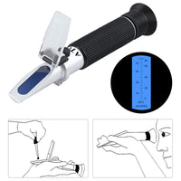 1 x RAW Customer Returns Proster Alcohol Refractometer Professional with ATC Alcohol 0-80 Refractometer Portable for Alcohol Concentration Wine Liquor Grape Juice Beer Fruit - RRP €24.47