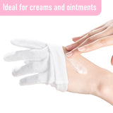 2 x RAW Customer Returns COOLJOB Cotton Gloves, White Fabric Gloves Made of 100 Cotton for Dry Hands Neurodermatitis, Reusable, Washable - Free Wash Bag 6 Pairs, Size ML  - RRP €20.16