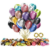 14 x Brand New 120pcs Metallic Balloons 12 Thick Chrome Balloons Metallic Latex Balloons Colorful Party Balloons for Birthday Wedding Baby Shower Anniversary Festival Arch Garland - RRP €268.8