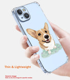 1 x RAW Customer Returns LACAE Transparent Case for Xiaomi 13 Lite, Colorful and Clear Soft TPU Phone Cover, Stylish Case with Cute Dog Decorated - RRP €20.4