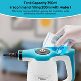 1 x RAW Customer Returns Hombasing Steam Cleaner, Portable Handheld Steam Cleaner with 9 Accessories, 1050W Steam Cleaner Upholstery for Home Use, 350ML Water Tank, for Kitchen Furniture Floor Bathroom Car Window - RRP €39.34